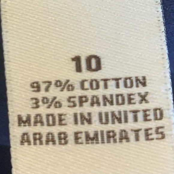 Kim Rogers Navy Blue Shorts Womens 10 Belt Loops Chino Elastic Waist Pockets - Picture 5 of 7